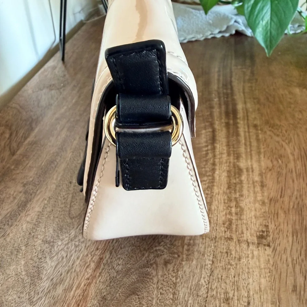 Kate Spade Chelsea Park Jade Crossbody Patent Leather Bow Preppy Mod Coquette